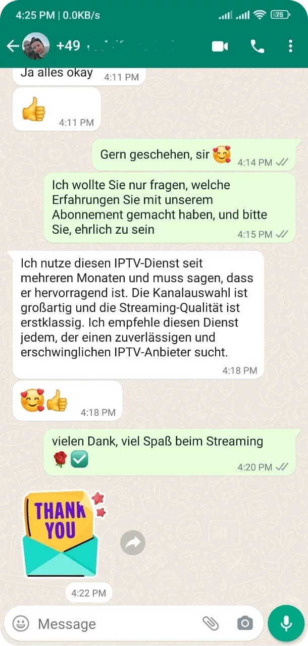 Bewertungen über den Dienst bester iptv anbieter